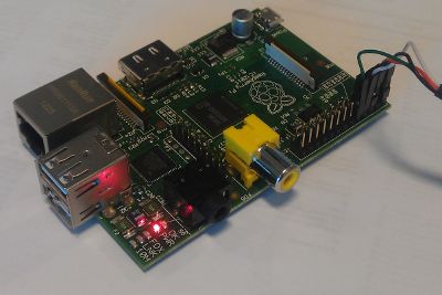Raspberry Pi with serial cable